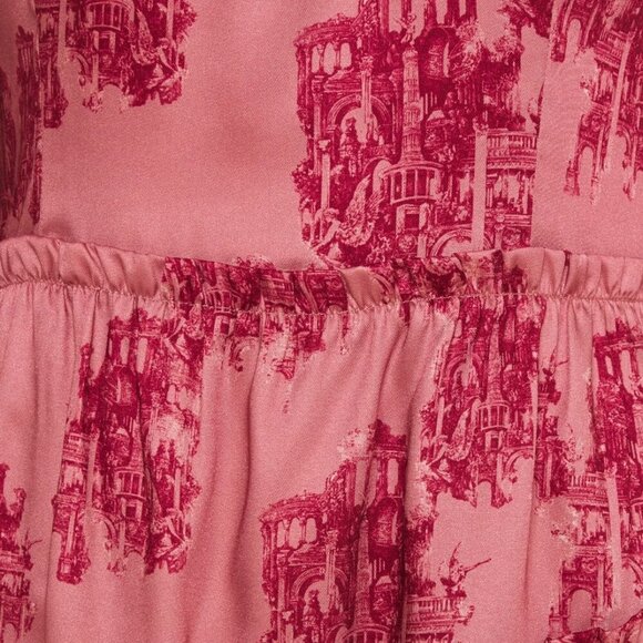 HUGO Pink Pleated Long Sleeve Sundress - Picture 2 of 9